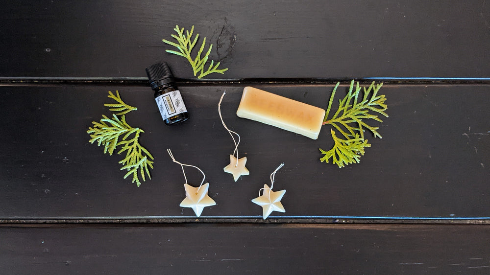 DIY Beeswax & Essential Oil Ornaments